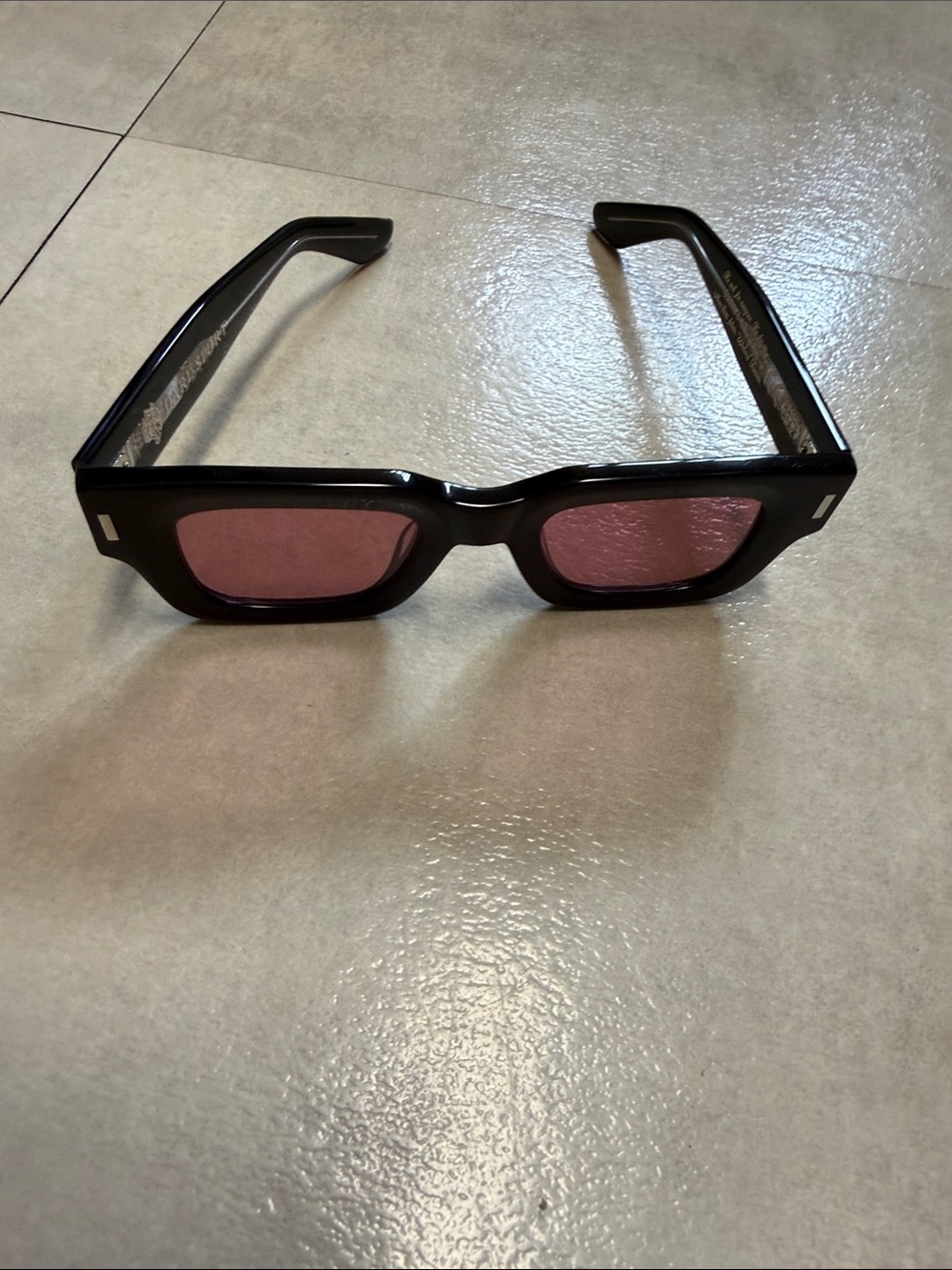 Darq Sport wolves club black 3D Frame Sunglasses with Pink Lenses